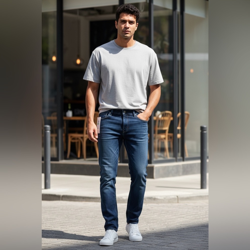 Calvin Klein men’s Dark Blue Jeans NWT 34x30